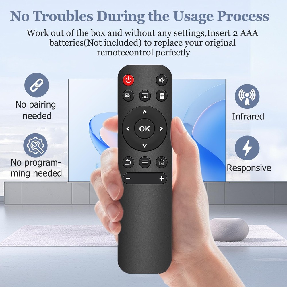Replacement Remote for Mini Projector,Compatible with Magcubic...