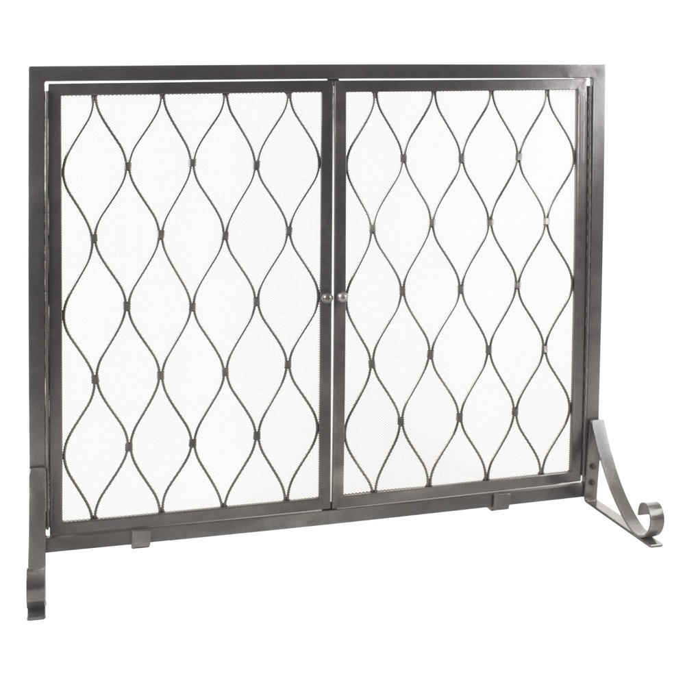 Pleasant Hearth Stonewall Fireplace Screen
