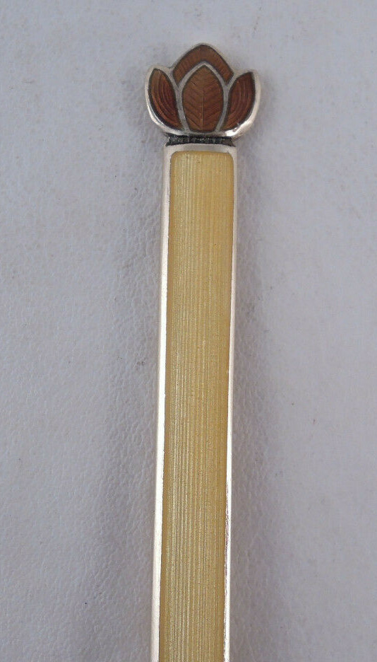 DAVID ANDERSEN STERLING SILVER AND TWO TONE ENAMEL FORK