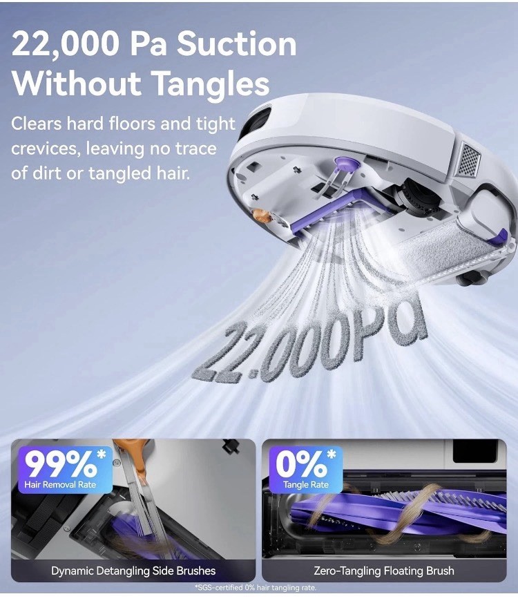 Narwal FLOW Robotic Vacuum Mop FlowWash CarpetFocus Dual AI Cameras Filter