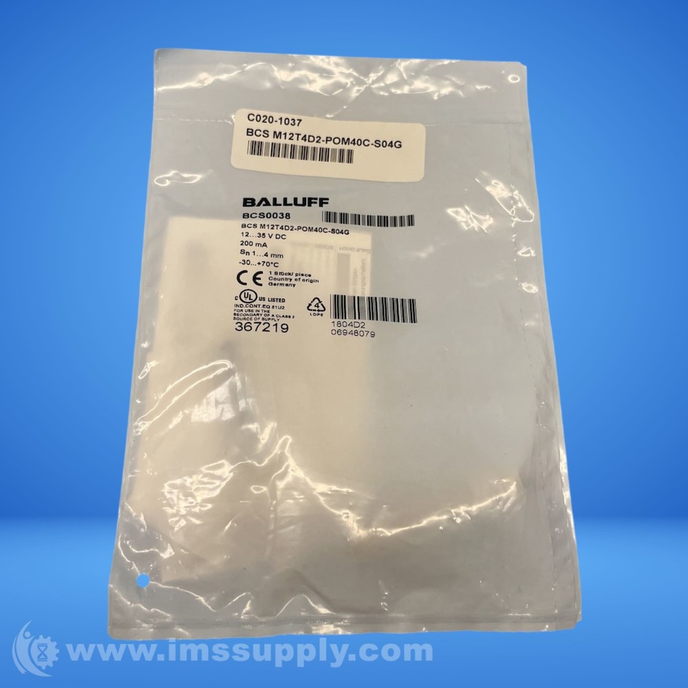 Balluff BCS0038 Capacitive Sensor FNFP