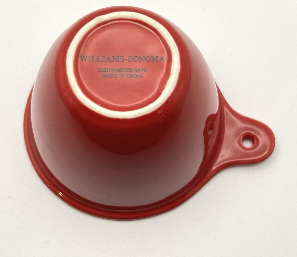 Williams-Sonoma Red Nesting Ceramic Measuring Cups
