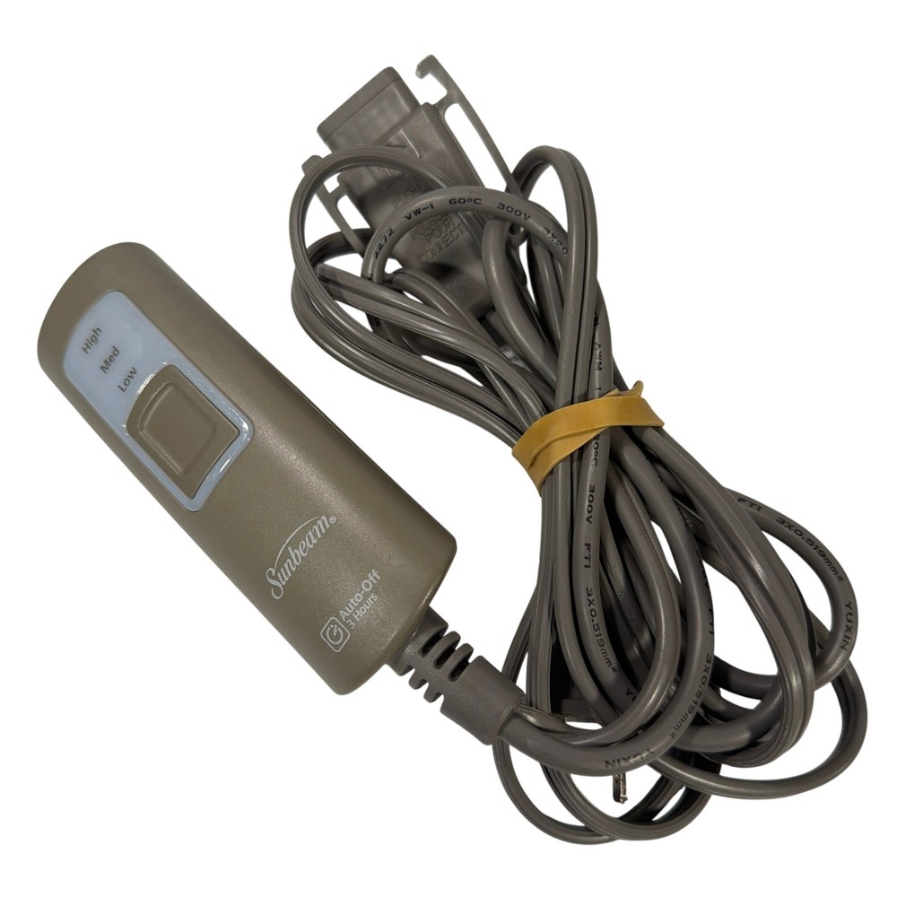 Sunbeam Heated Blanket Controller Style T85B Part 191825 Gray