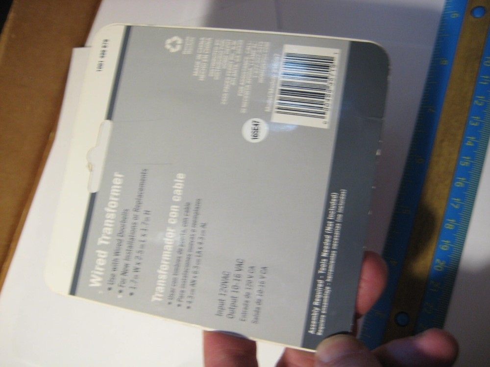 Wired Transformer for use with Wired Doorbells