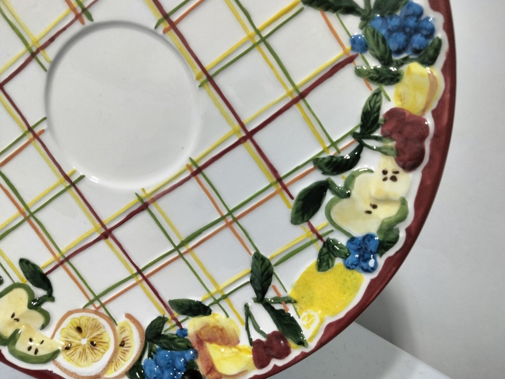 Lady Jayne Ltd Fruit Serving Platter Plate 2004 Ceramic 11in