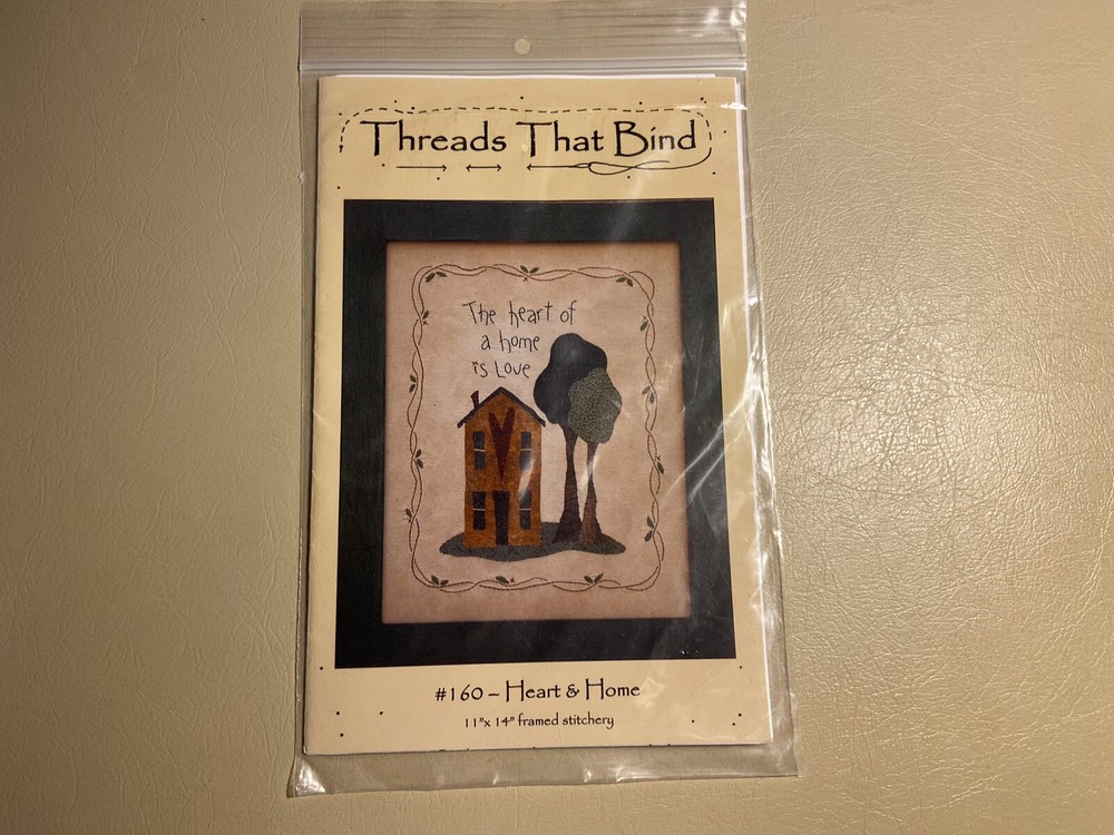 threads that bind hearts and home embroidery and applique pattern