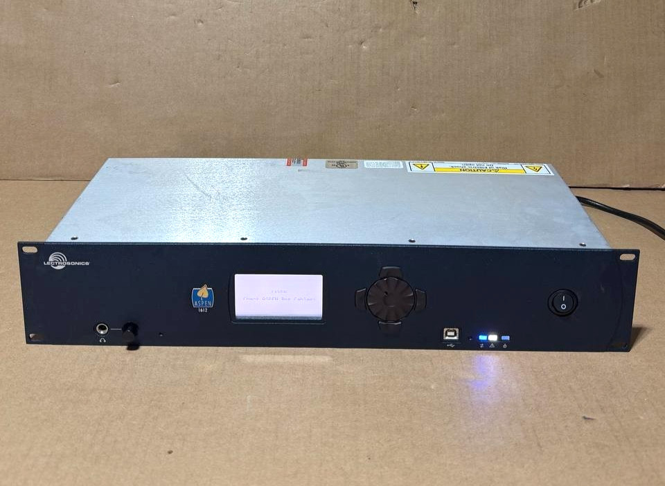 Lectrosonics SPN1612 Digital Matrix Audio Processor "Screen Issue"