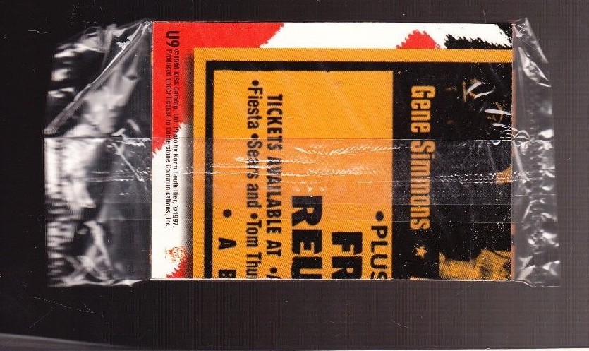 1998 KISS BAND TOUR TRADING CARD SET U1-U9 GENE SIMMONS PAUL STANLEY