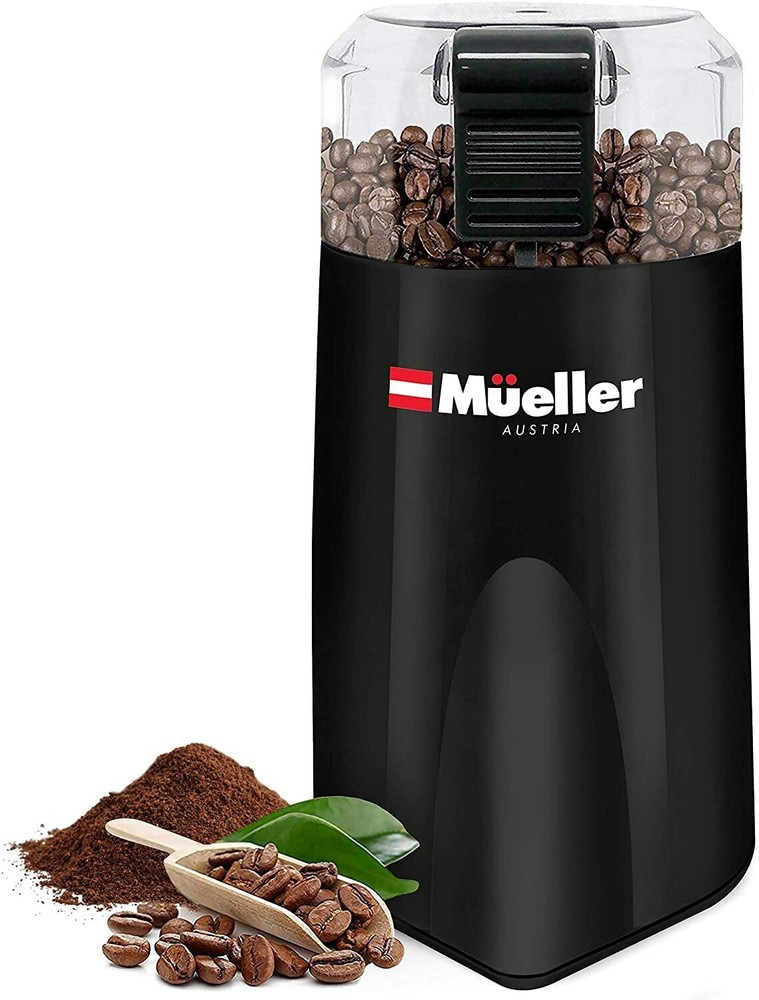 Mueller HyperGrind Precision Electric Spice/Coffee Grinder Mill - Black