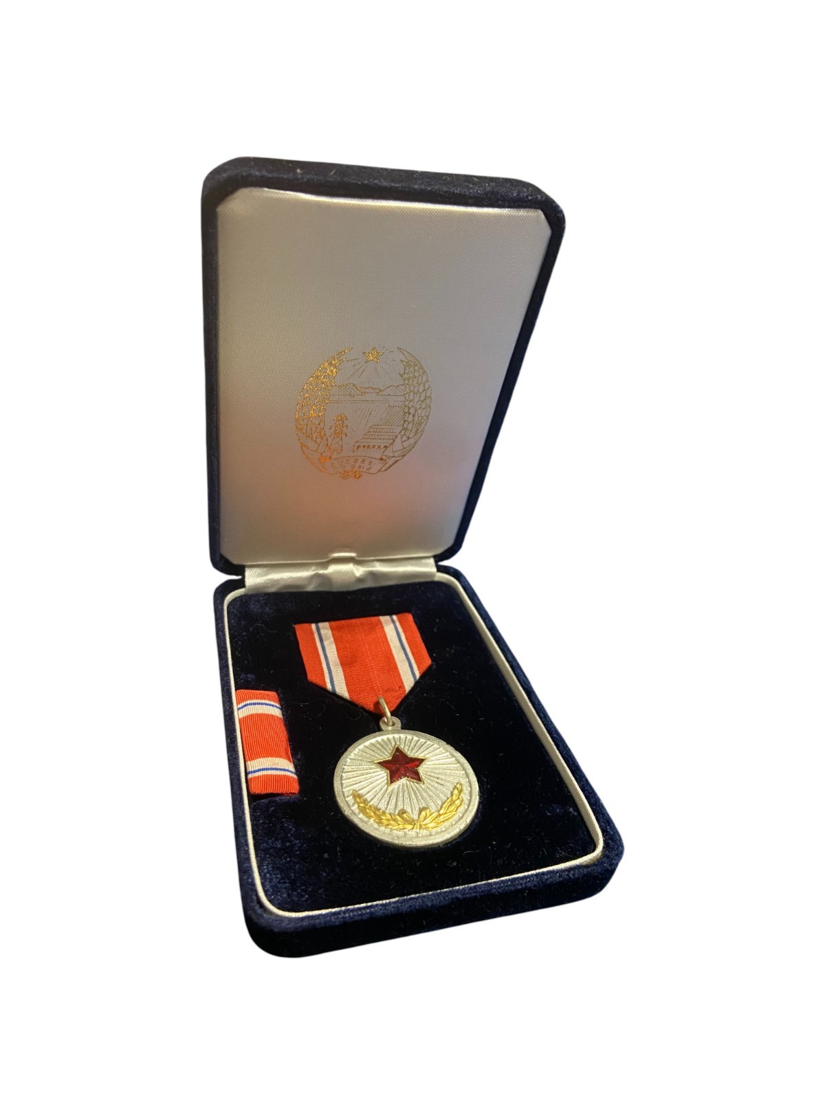 People's Republic of North Korea Meritorious Service Medal W/ Original  Case