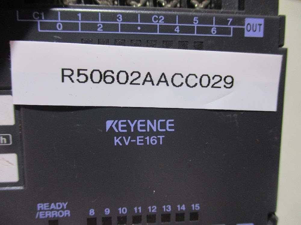 KEYENCE KV-E16T PLC Expansion Unit 16-Point Transistor Output USED #2