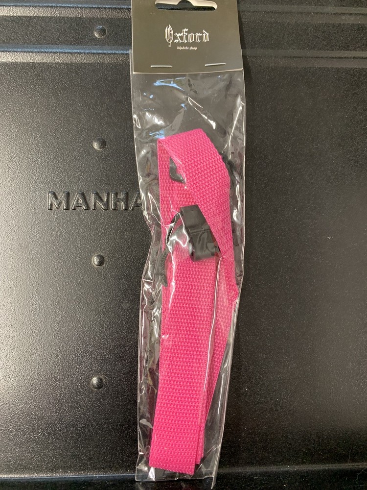 Pink Nylon Adjustable Sound Hole Ukulele Strap