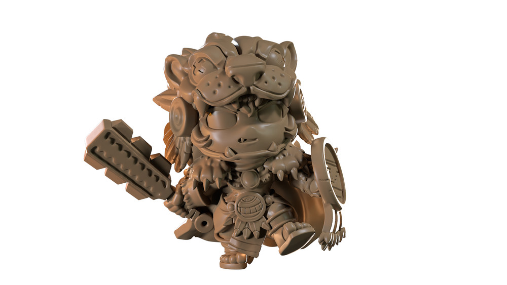 Capsule Chibi - Jaguar Warrior