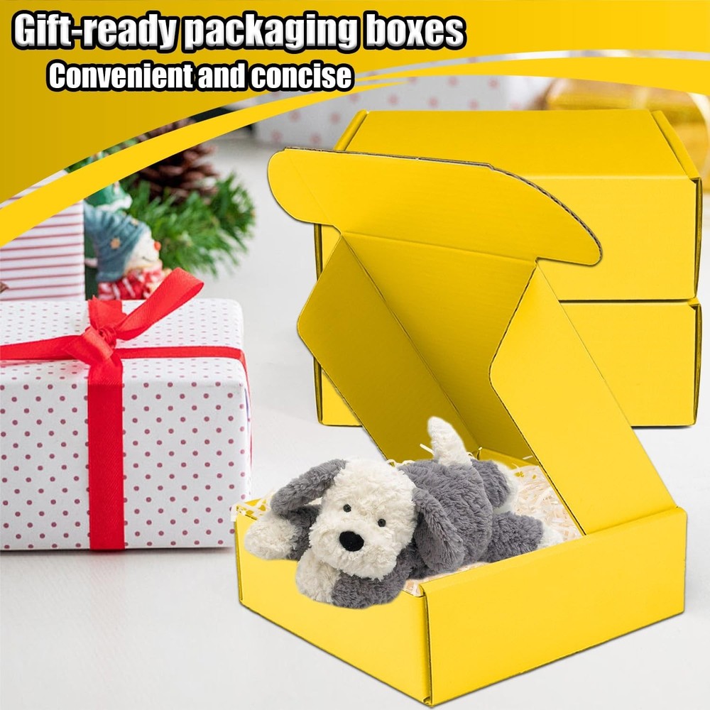 Small Shipping Boxes, 50 Pack Cardboard Box Corrugated Mailer Boxes Small Cor...