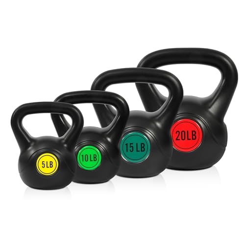 Fitvids Kettlebell Sets Piece Strength Training KettleBells Weight Set