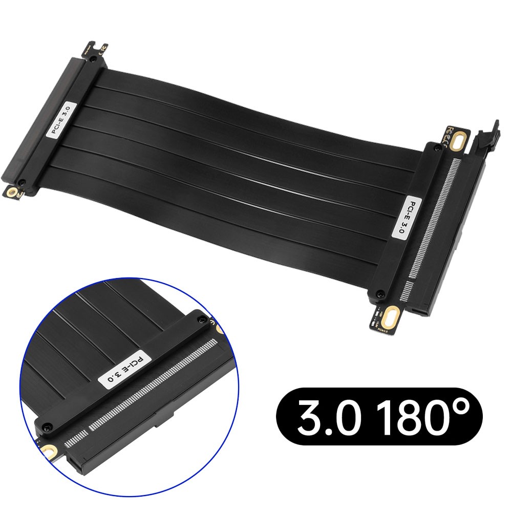 For PCI-E 3.0 180° 16x Riser Cable Graphics Card Extension Cable For GPU Card
