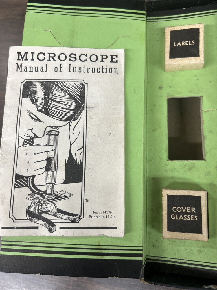 Vintage Meccano Microscope Set - PARTS
