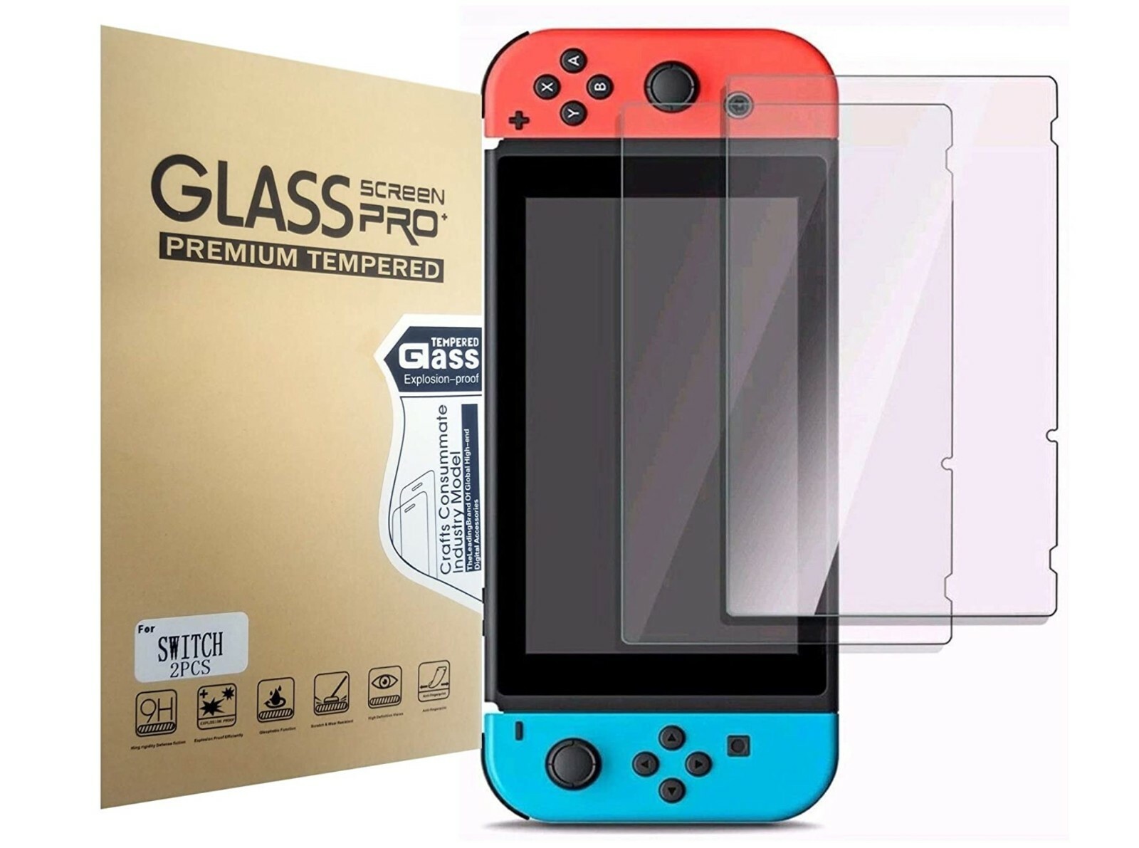 Lot of Nintendo Switch Premium Tempered Ultra Clear Glass Screen Protector