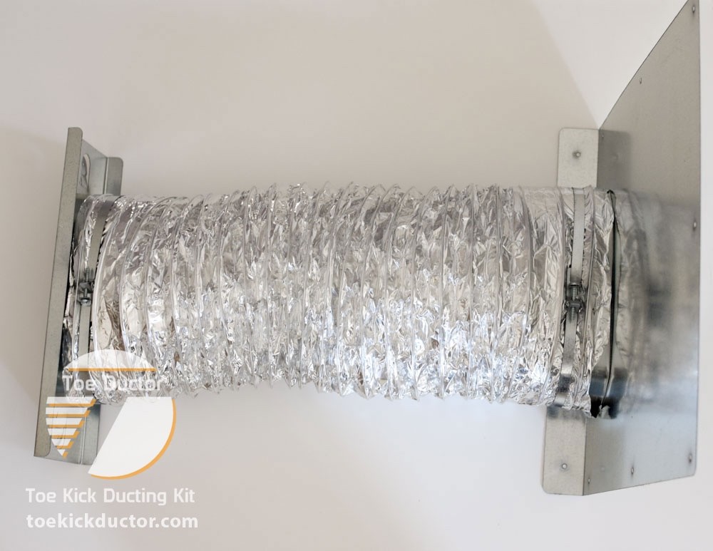 Toe Ductor Wall Vent Under Cabinet Toe Kick Ducting Kit