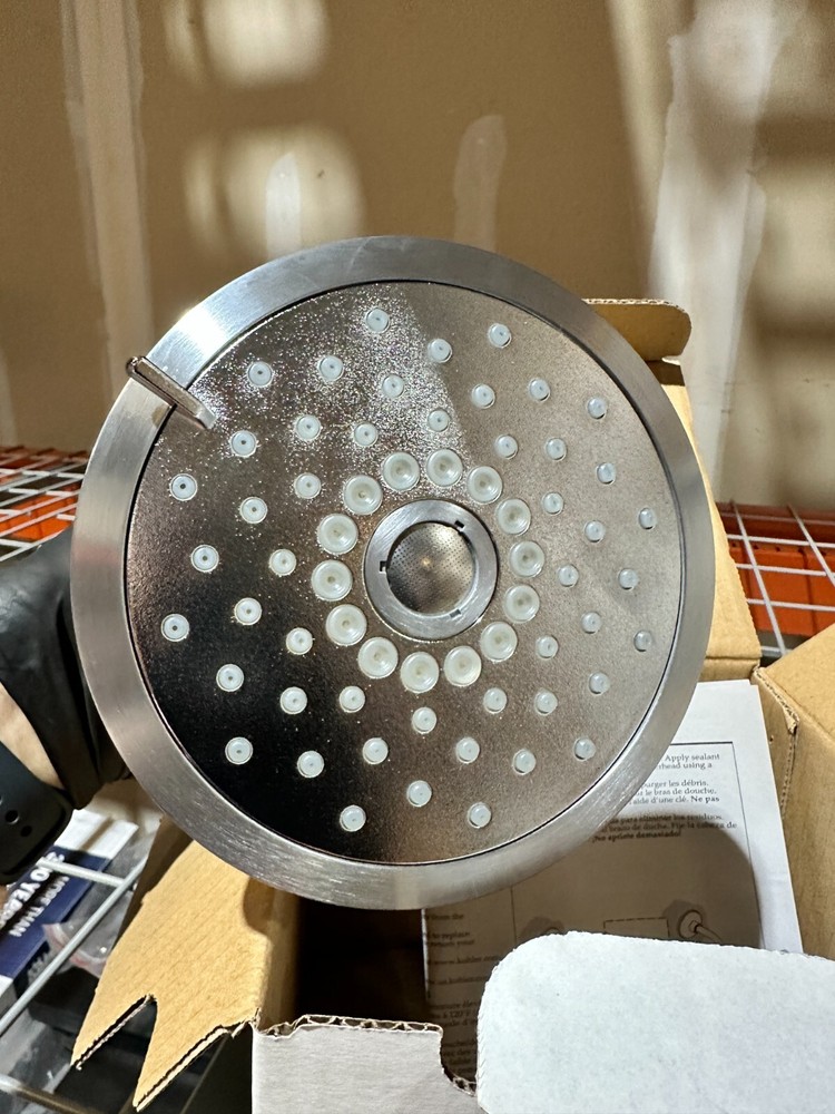 NEW Kohler 22169-G Forte Multi-Function 3 function Shower Head - Brushed Chrome