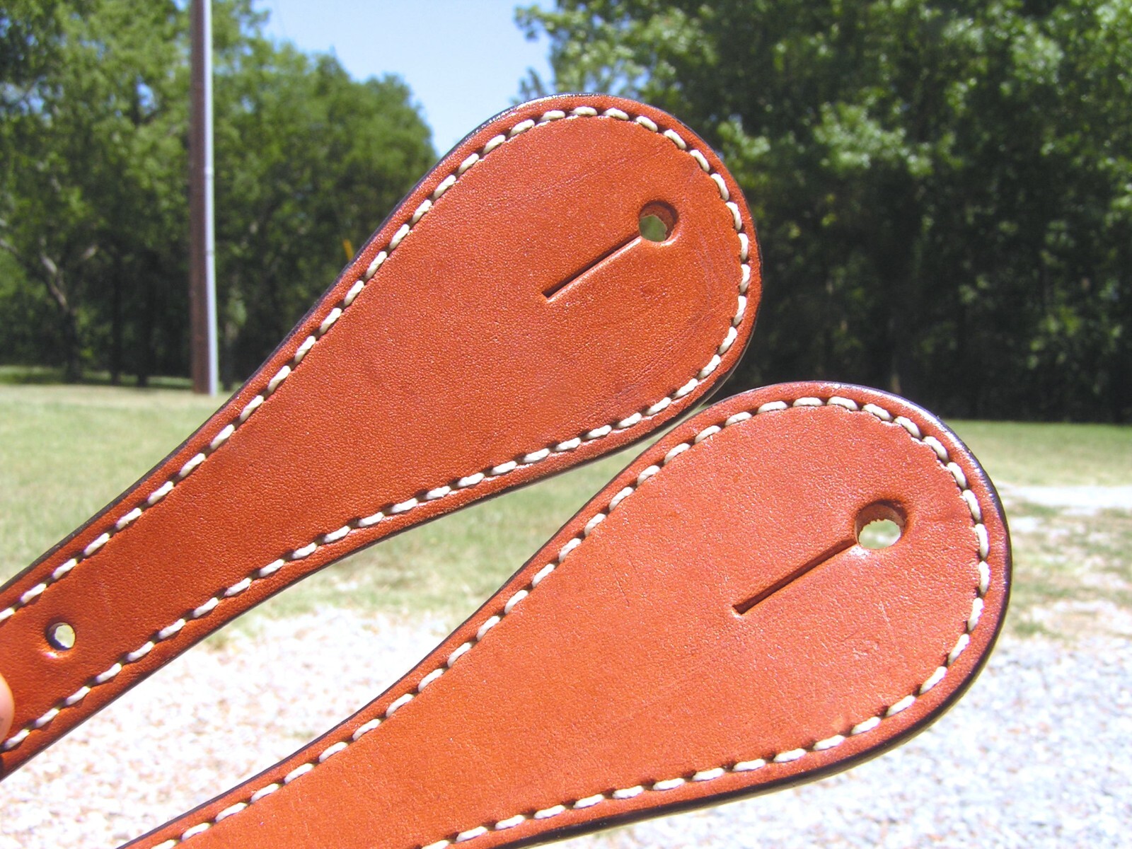 Men's show spurs WITH leather straps