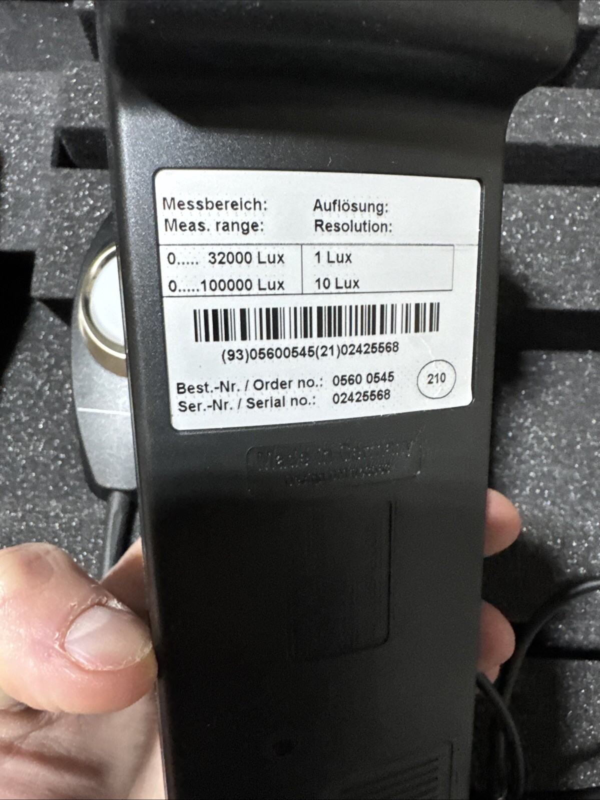 Testo 545 Illuminance Meter Photometer Printer 0554 0549