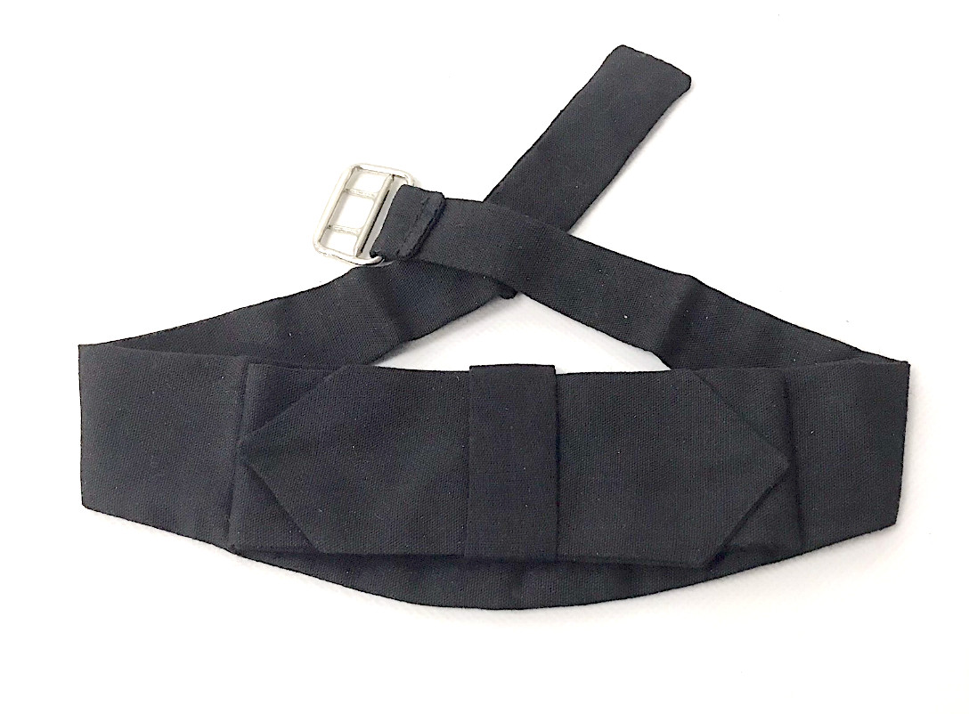 Pre-Tied Black Cravat - Neck Tie for Gentlemen