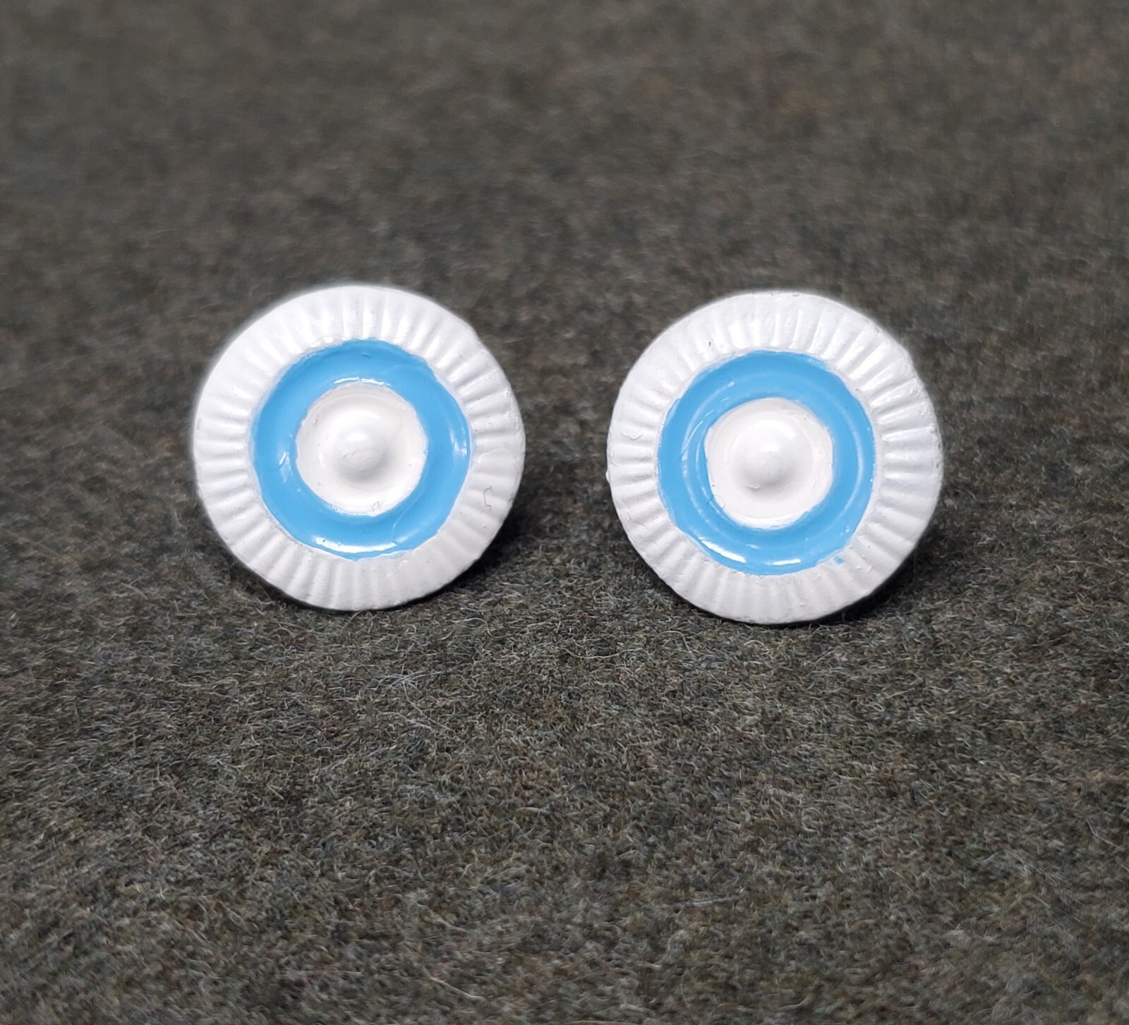 WWI German NCO Cockade painted in Bavarian State Colors