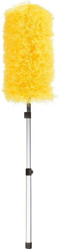 Telescopic Microfiber Duster w/ Extension Pole, Scratch Free (Yellow)