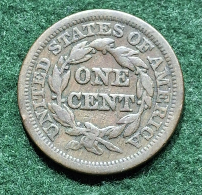1845 large cent