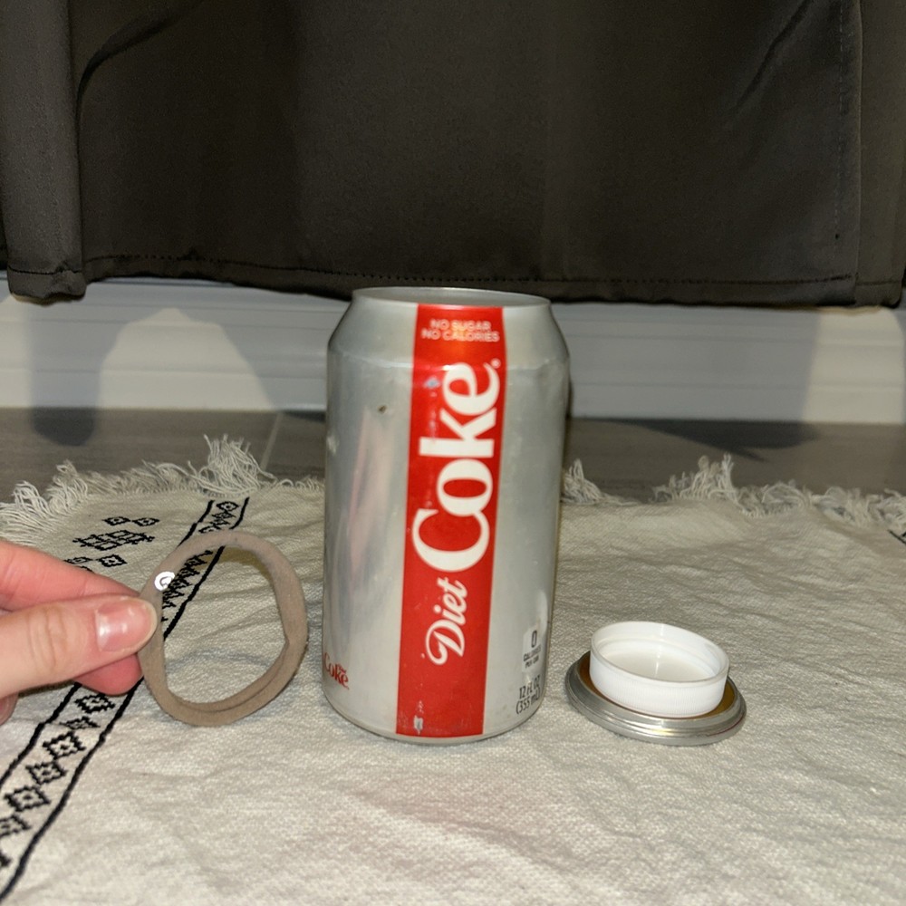 Dietcoke stash can storge