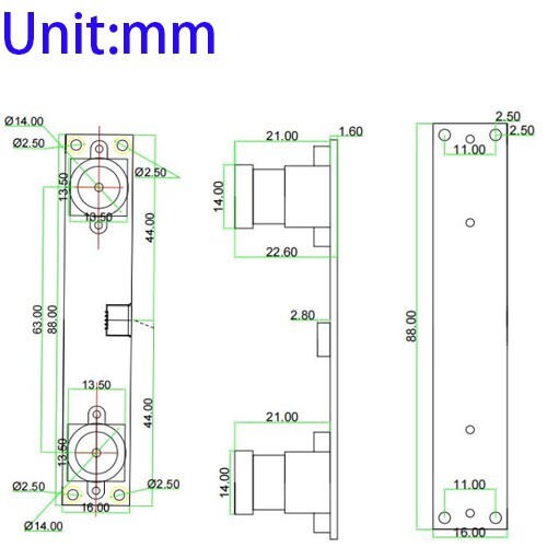 60FPS OV9281 Sensor USB Camera Module Global Shutter Fixed Focus Webcam Module