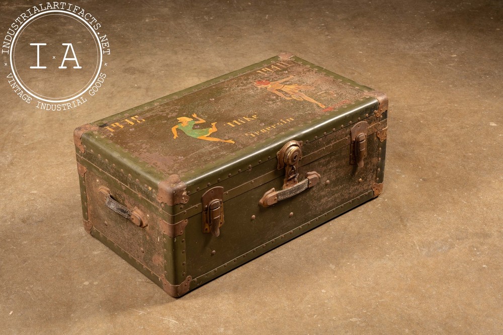 Small Vintage Steamer Trunk