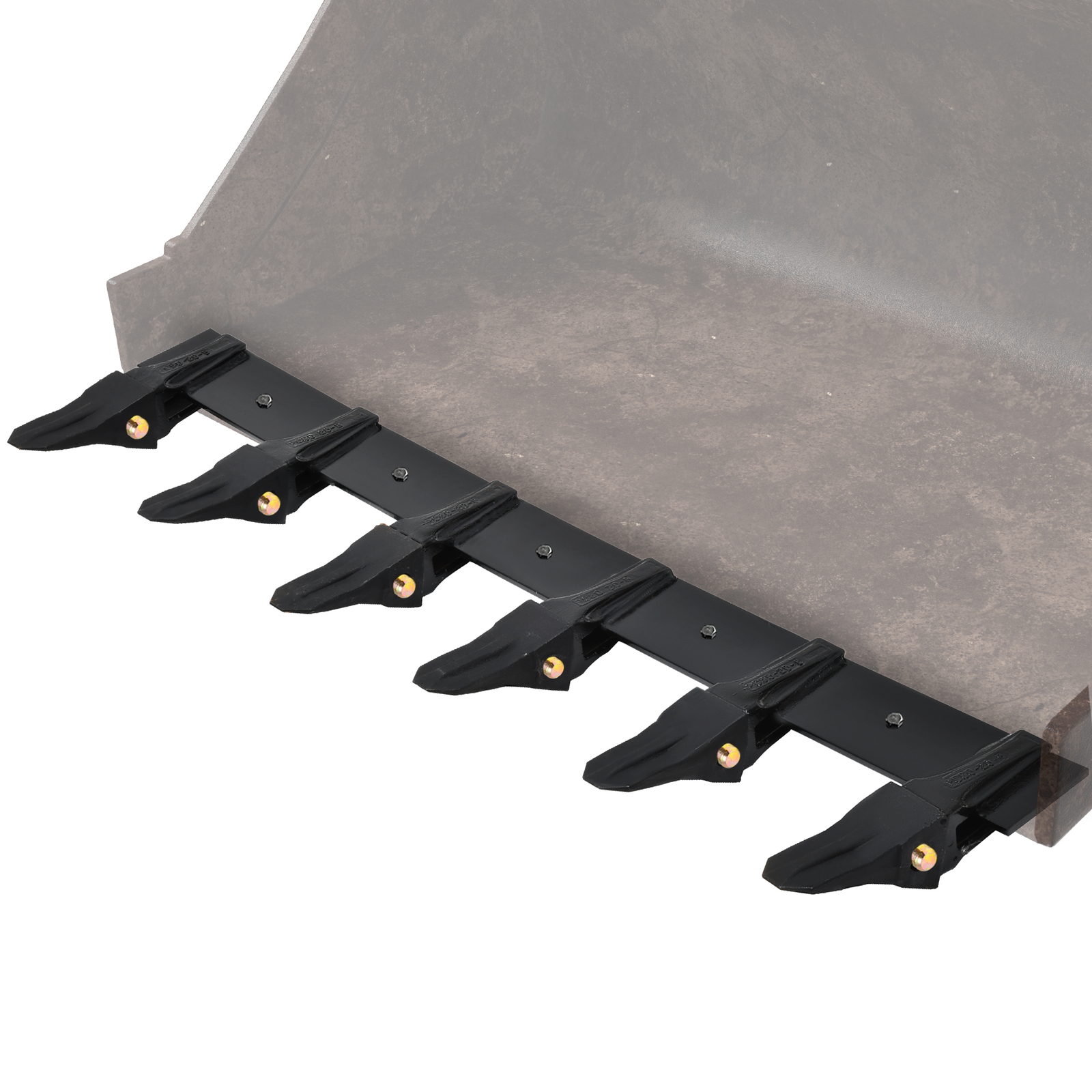 48" Bucket Tooth Kit Bolt On Design for Loader Tractor Bucket Protection Steel