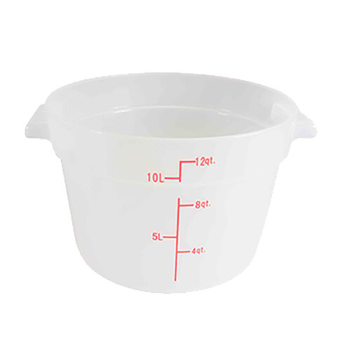 Thunder Group PLRFT312TL 12 Quart Round Food Storage Container - Translucent