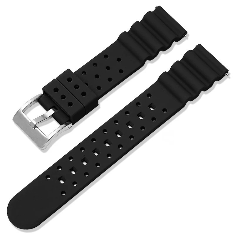 Silicone Watch Band Divers Style Replacement Strap Rubber Replace Bracelet