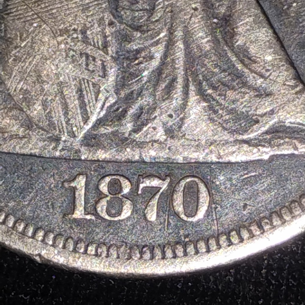 1870 Seated Liberty Dollar