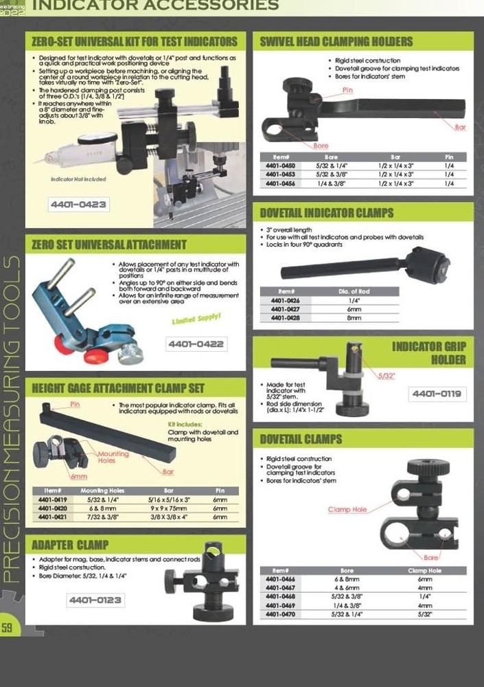 HHIP 4401-0401 Universal Test Indicator Holder