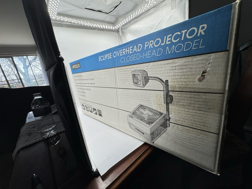 Vintage Apollo Eclipse AI 2000 Overhead Projector Missing Lamp Original Box