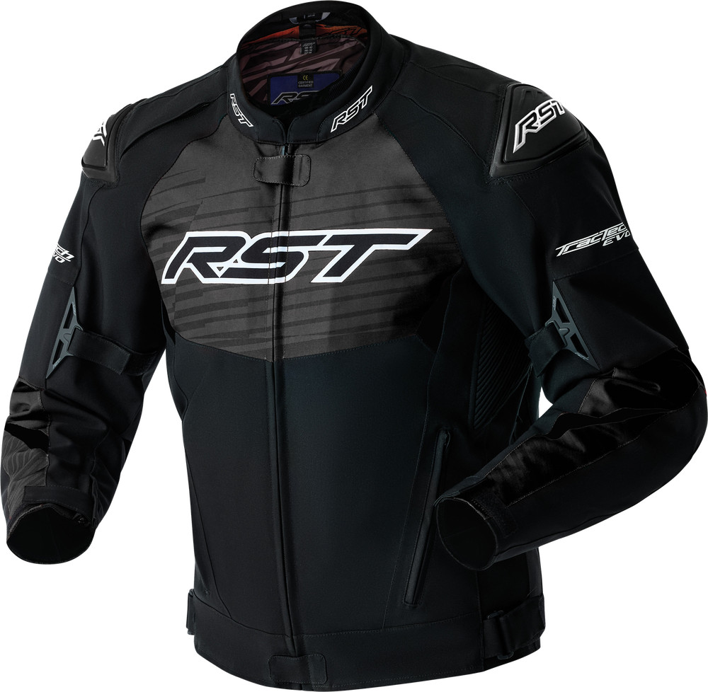 Rst Tractech Evo D3O Jacket Black/White Textile Sm Jackets