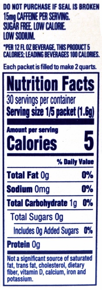 8 12-Quart Boxes Crystal Light Sweet Tea Drink Mix