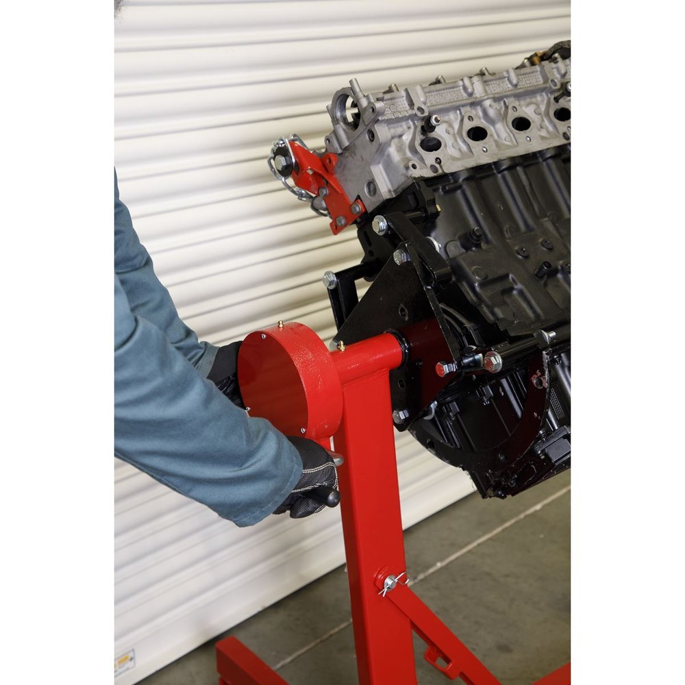 Sealey Engine Stand Geared Handle Drive 450kg Capacity Folding 360º Rotating