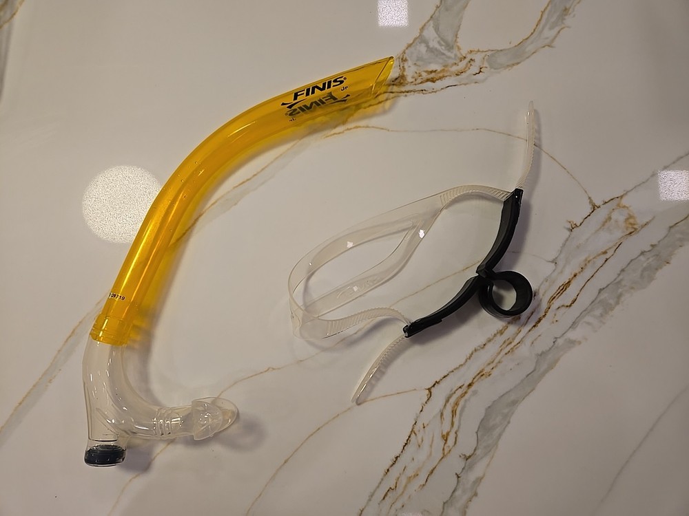 Finis Jr Training Swimming Snorkel Adjustable Head strap Cleaned Thoroughly