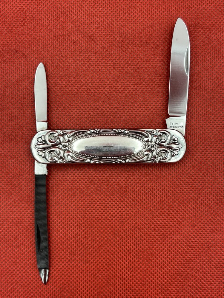 👔 Towle Silversmiths Gentleman's Pocket Knife NICE!!!