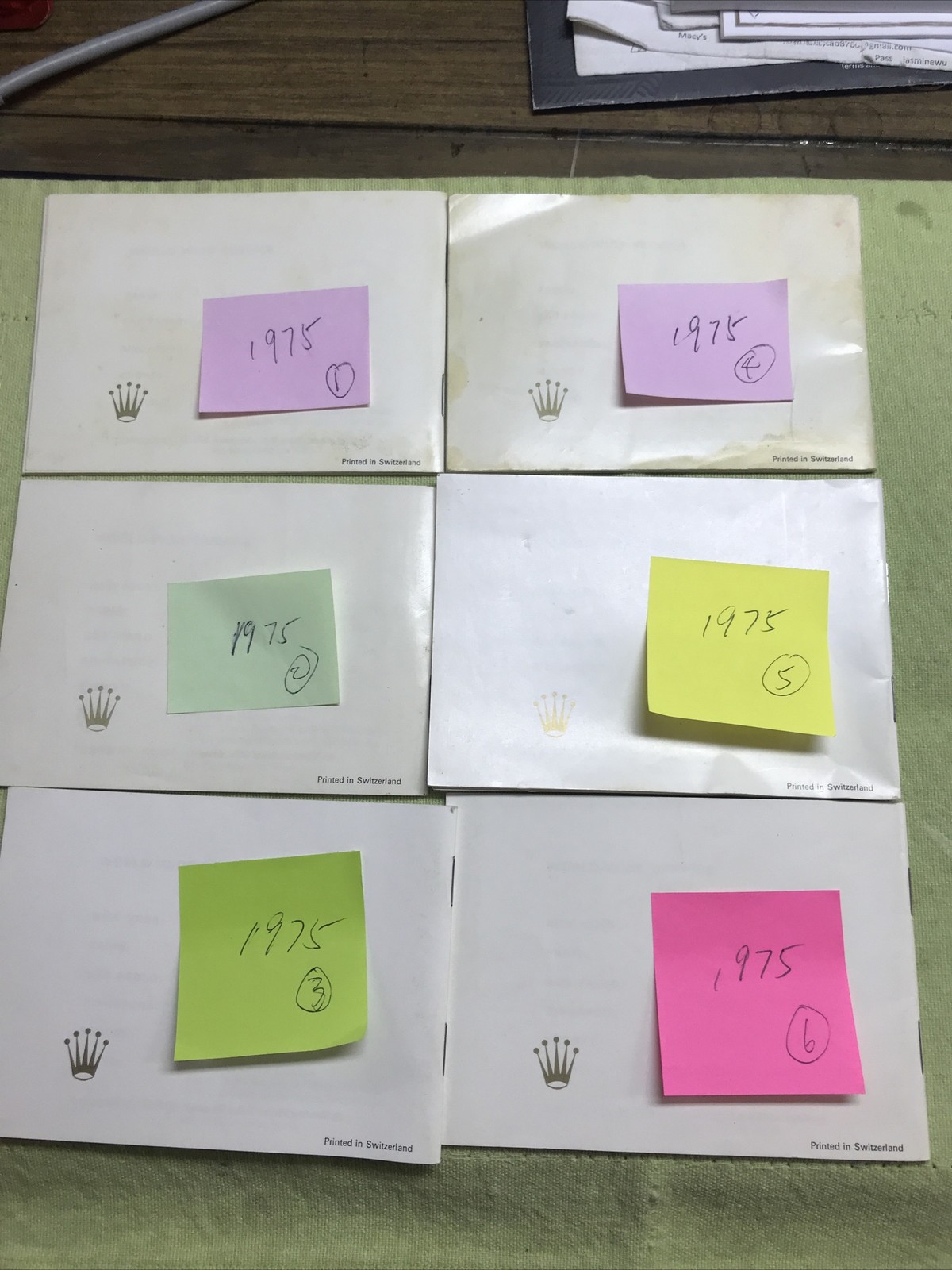 Vintage 1975 Rolex “your Rolex Oyster”Booklet;manual ❗️can choose