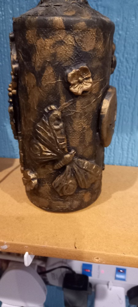 Empty decorative glass bottle number 62