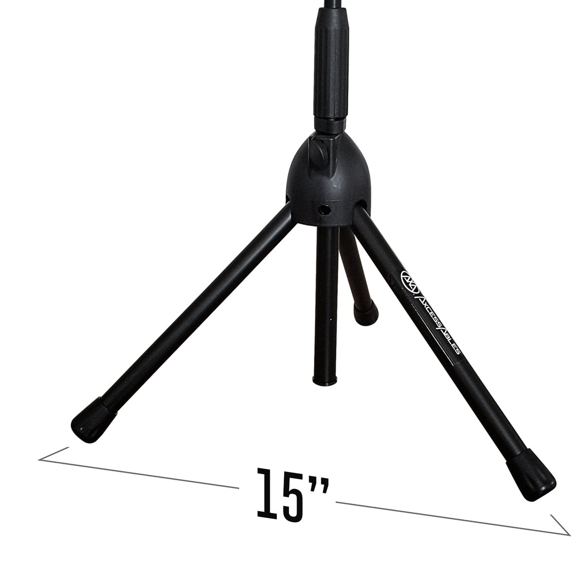 AxcessAbles MS-101L Low Profile Microphone Stand with Boom (2-Pack) - Open Box