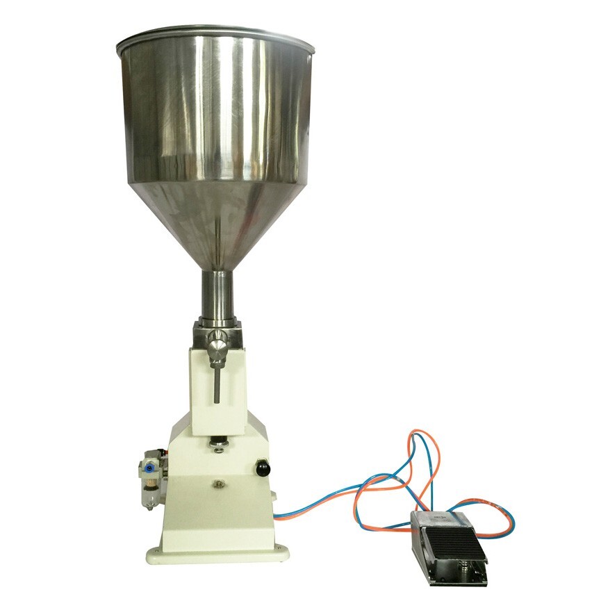 10L 5-50ml Pneumatic Paste&Liquid Filling Machine W/Foot Switch&Automatic Switch