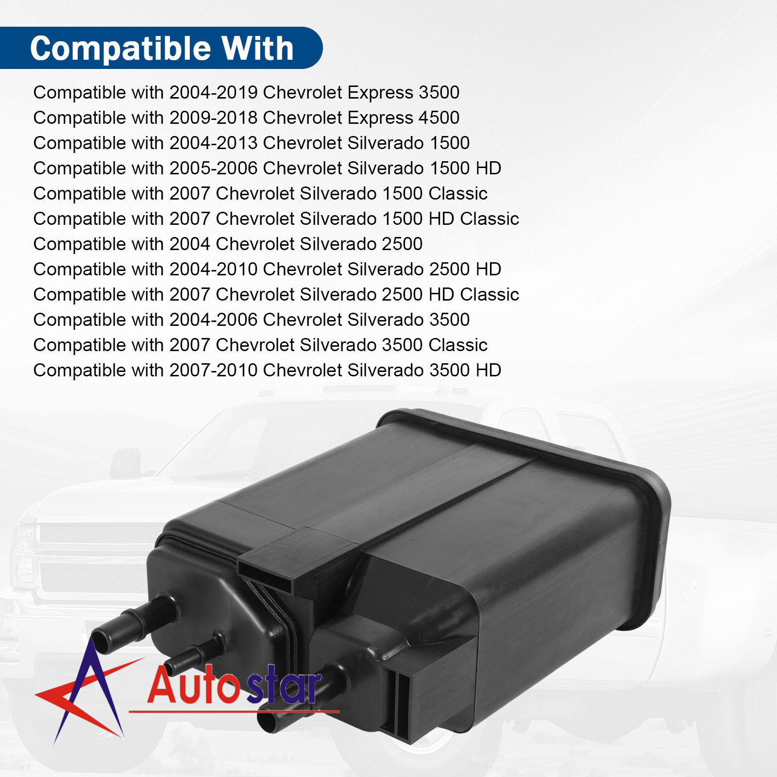 Car Vapor Canister For GM Trucks and Vans Silverado 1500 4.3L 5.3L 15137021