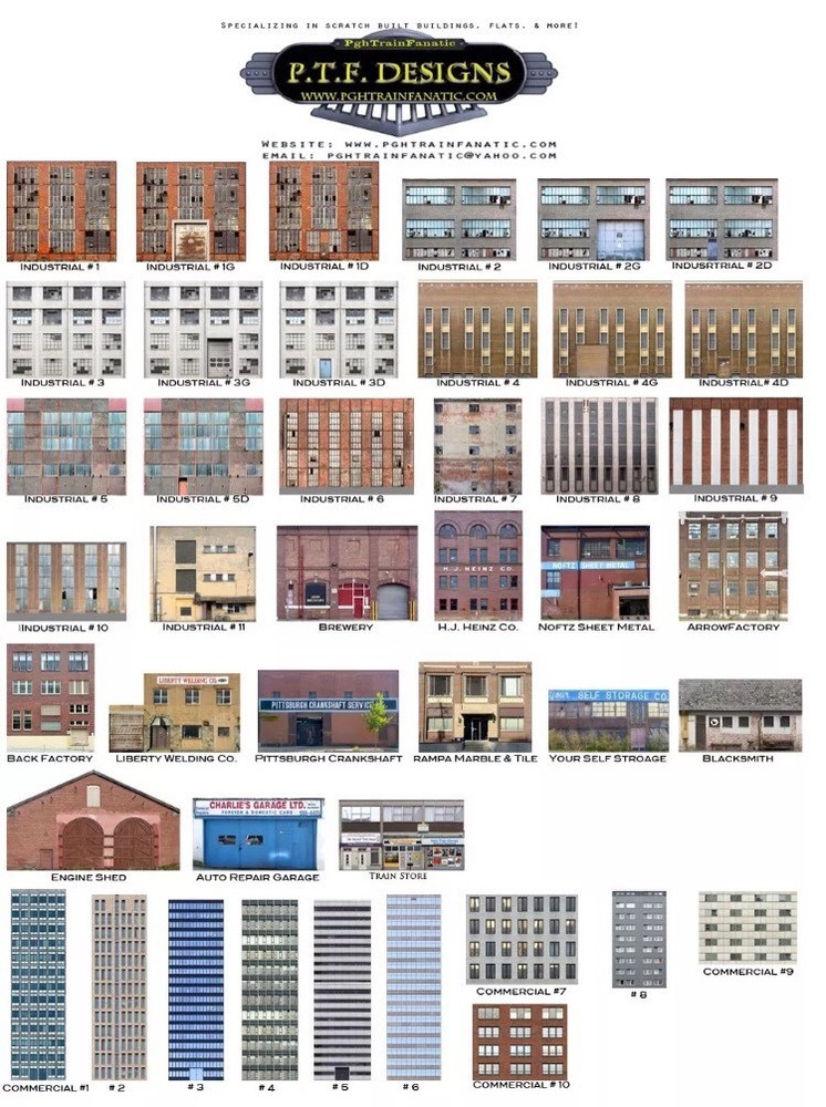 HO Scale Apartment #3 Combo Building Flat / Front 3D Background